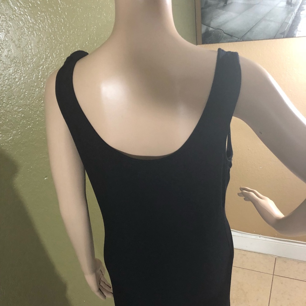 - Calvin Klein Black Maxi Ruffled Dress - Picture 8 of 8